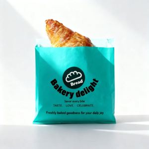 <b>Biodegradable</b> Custom Hard Bags Pouch for Cookies Greaseproof Food Wrapping Butter <b>Paper</b> Bags for Burger Bites - Product Image 5