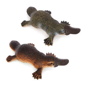 도매 솔리드 PVC 시뮬레이션 동상 모델 돼지 오리너구리 Duckbill 동물 인형 장난감 - Product Image 4