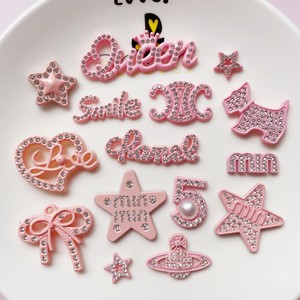 Set de Dijes Personalizados de Cristal Rosa con Pedrería para Manualidades, Accesorios de Resina, Decoraciones Brillantes al por Mayor para Fundas de Teléfono y Pinzas para el <span class=keywords><strong>Pelo</strong></span> - Product Image 1