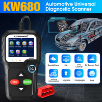 Lector de Códigos OBD2 Profesional KONNWEI KW680, Escáner de Bus CAN para Talleres de Reparación de Automóviles y Garajes