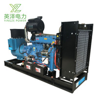 Offener Typ 75kVA 100kVA 150kVA 200kVA Wasserkühlung 3-Phasen 380V Kraftwerks-Dieselgenerator-Set mit Motor