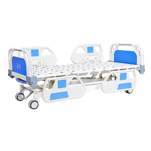 2024新しいスタイル3クランク手動回転ベッド高度なICU病院患者用ベッド