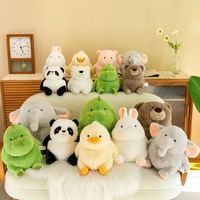 Gros Gros Ours Polaire Panda Peluche Peluche Jouets Peluche Brun Ours En Peluche Animal Peluche Couché Dinosaure Cochon Poupée
