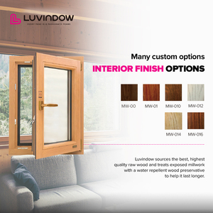 Bán Sỉ Cửa Sổ Gỗ Tráng Nhôm Kính Cường Lực Cửa Sổ Đôi Tùy Chỉnh Cho Biệt Thự - Product Image 6