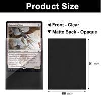 Sleeves pour cartes de taille standard, 100 pièces, lisses, résistantes, de qualité supérieure, sleeves pour cartes TCG, sleeves pour cartes de sport, jeux de cartes à collectionner
