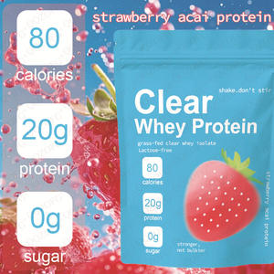 OEM クリアプロテインパウダー パケット 20g 女性男性用 ラクトースフリー グラスフェッド ホエイアイソレート グルテンフリー ゼロシュガー - Product Image 3