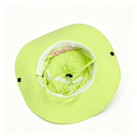 Chapeau Bob en Nylon à Broderie Personnalisée, Séchage Rapide, Large Bord, Protection Solaire Extérieure, Casquette de Pêcheur avec Sangle Mentonnière