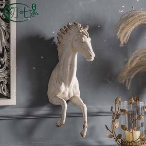 Relief mural cheval blanc, décoration animale, décoration murale pour la maison, accessoire de fond de mariage - Product Image 5