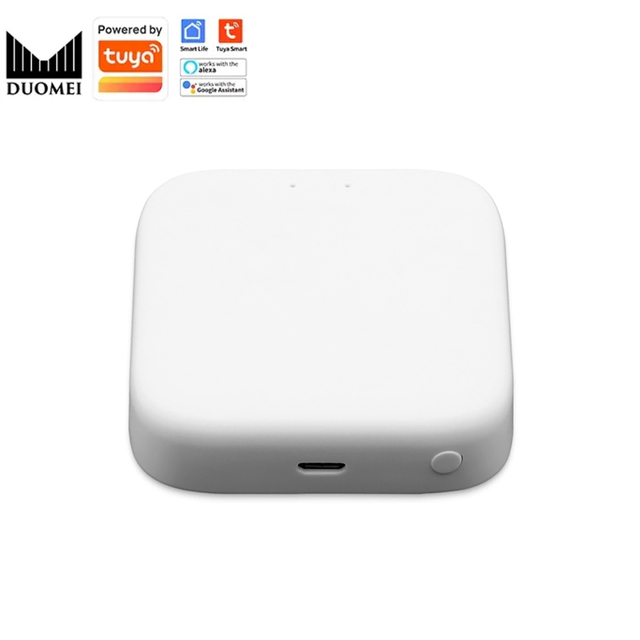 DUOMEI Zigbee LAN Gateway Tuya Hub Zigbee Wired Smart Gateway Smart Home Devices Control Center Luxury Wireless White 5V 1 Ports