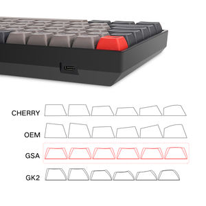 Claviers mécaniques de jeu SKYLOONG V2-GK96 GSA à sublimation, interrupteurs <span class=keywords><strong>Gateron</strong></span> RGB interchangeables à chaud - Product Image 5