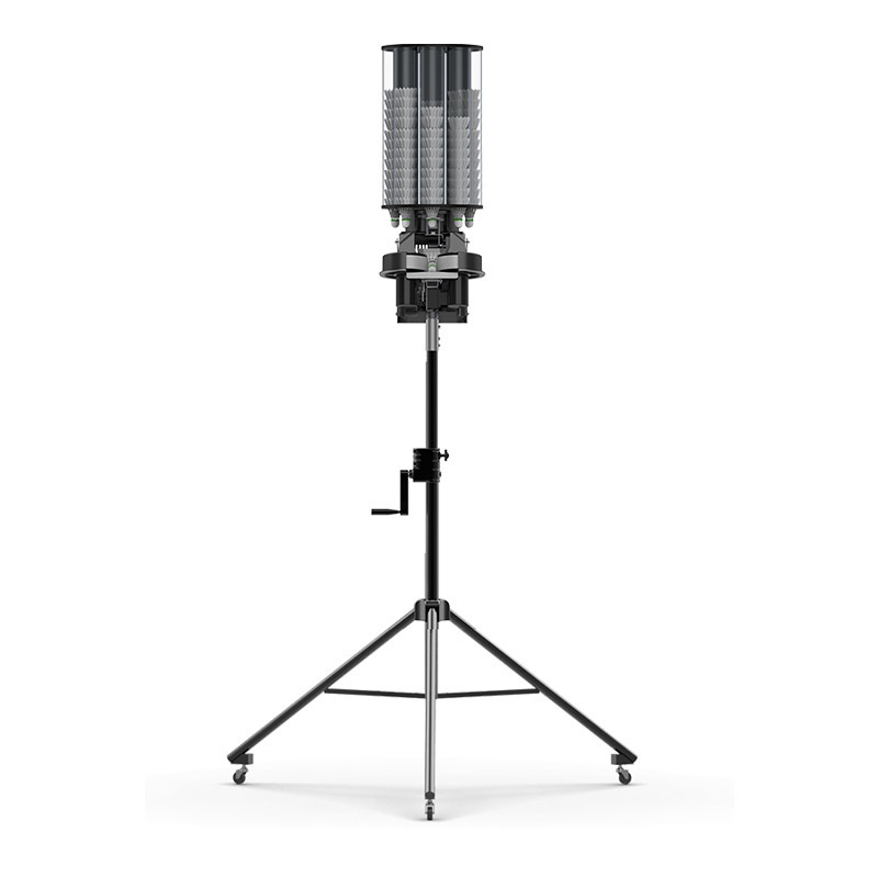 PB6680 Automatic Badminton Serving Machine Metal Stand With Wheels For Training Equipment