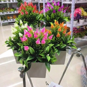 ชี่ซิงแจกันดอกไม้ประดิษฐ์ สีแดงสด สีชมพู สีม่วง สีขาว พลาสติก ตกแต่งบ้าน งานแต่งงาน 90 กรัม P--061 - Product Image 1
