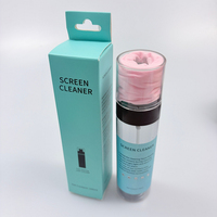 Nettoyant pour écran 100 ml - avec chiffon en microfibre - pour objectifs AR/VR, lunettes intelligentes, écran et viseur d'appareil photo - Boîte en papier personnalisée