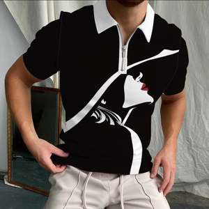 <span class=keywords><strong>Polo</strong></span> da uomo con cerniera di alta qualità a manica corta <span class=keywords><strong>Polo</strong></span> con stampa 3d <span class=keywords><strong>Polo</strong></span> Vintage - Product Image 6