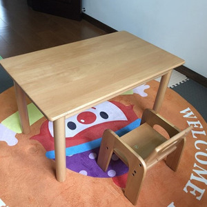 Juego de Mesa y Sillas de Madera para Niños, Mesa y Sillas Montessori para Exteriores, para Niños Pequeños de 1 a 3 Años - Product Image 2