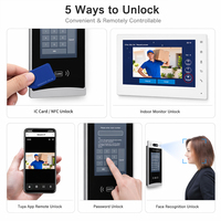 Videocitofono con App Tuya, Sblocco Remoto, Interfono Bidirezionale, RFID, Schermo Touch da 7 Pollici, Impermeabile, Direttamente dal Produttore