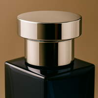 Flacon de parfum concentré en verre bleu foncé givré de luxe, vide et rechargeable, avec bouchon pulvérisateur, disponible en 30ml, 50ml, 100ml, et diffuseur à bâtonnets avec emballage.