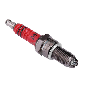 1 bougie d'allumage de course D8TC D8TJC haute performance à 3 électrodes pour moto CG125 D8ea <span class=keywords><strong>Honda</strong></span> Yamaha, diamètre de filetage 10/12 mm - Product Image 2