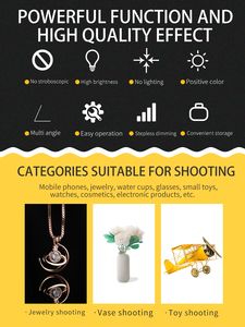 Herramientas de fotografía L105, Mini estudio de fotografía Plegable, portátil - Product Image 5