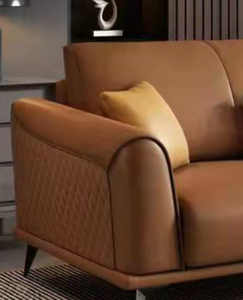 नई शैली सोफे मॉड्यूलर डिजाइन समकालीन कार्यालय सोफे 7 सीटों वाले आधुनिक चमड़े के सोफे सेट - Product Image 6