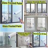 Revêtement liquide acrylique haute performance pour le givrage du verre et la protection de la vie privée, translucide, à faible teneur en COV