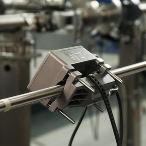 Berührungs loser digitaler Ultraschall-Durchfluss messer Kleine Rohr größe DN15-DN65 Klemme auf 4-20mA Ausgangs-Wasser-Wasser-Durchfluss messer mit variabler Fläche - Product Image 2