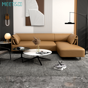 Factory Supply Direct Sale Customizable Modern Luxury Genuine <b>Leather</b> Office <b>Sofa</b> Set - Product Image 1