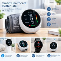 Module LCD TFT/OLED rond 1,28 1,8 2,1 3,4 4,0 5,0 pouces, panneau de commande tactile intelligent pour maison connectée, fabricant de FPC personnalisé