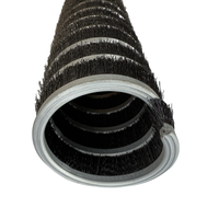 Brosse à rouleau spirale industrielle personnalisable en nylon souple OEM pour le dépoussiérage, le nettoyage des panneaux solaires, les convoyeurs et les bobines rotatives