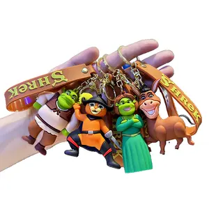 Bán buôn phim hoạt hình quái vật Shrek Keychain búp bê tinh tế vài ba lô xe treo phụ kiện nhỏ