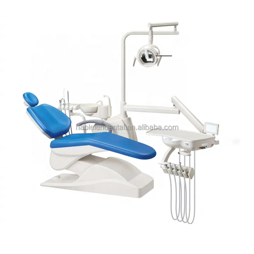 Cheap Hospital Equipment Portable Electric Dental Dentist Chair Unit Price with Rotate Ceramic Spittoon on Sale