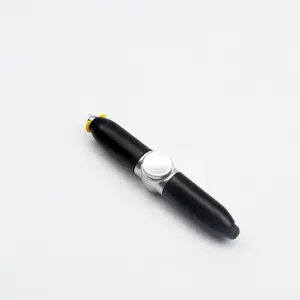 スポットパーソナライズされた創造的な回転オフィス文化教育ボールペン減圧パレットフィジェットスピナーLEDライトミディアムペン
