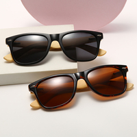 Lunettes de soleil de sport en bambou avec logo personnalisé, tendance et cool 2026