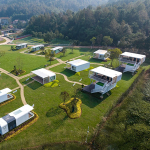 Casa Prefabricada Moderna de Panel Sándwich, Cabaña de Dos Pisos para Alojamiento en Hoteles, Proyecto de Camping al Aire Libre - Product Image 1