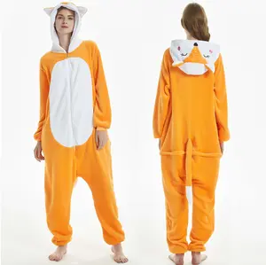 Adult Costume Animal Pajamas Halloween Dress Up Gift Anime Costume Homewear Cartoon Fox Mongoose