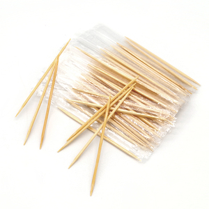 Stuzzicadenti in bambù sfuso con stuzzicadenti aromatizzati in legno a doppio punto - Product Image 1