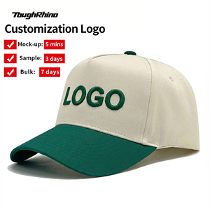Gorra de Béisbol Personalizada Ijoe Bicolor Orgánica con Logo Bordado 3D de 5 Paneles, Sin Estructura, Común, Unisex, Cuatro Estaciones - Product Image 1