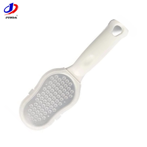 Lime à pieds ovale double face en acier inoxydable avec brosse à poils et manche en plastique, vente en gros directe usine Junda - Product Image 1