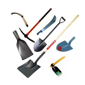 065 agricultural hand tools hardened steel material sharp pointed spade construction shovel bote ronde pioche de 2kg pick