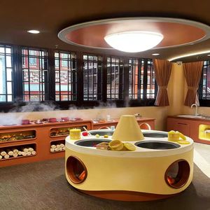 Structure de jeu intérieure personnalisée avec piscine à balles interactive, toboggans LED, structures d'<span class=keywords><strong>escalade</strong></span>, matériaux PVC/vinyle, thème personnalisé, équipement de jeu souple - Product Image 6