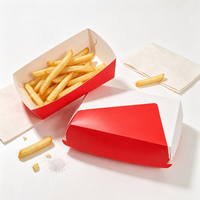 Boîte alimentaire pliante personnalisée en papier, résistante à la graisse, pour emballage à emporter, idéale pour les plats combinés de poulet frit et la livraison.