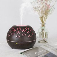Nouvel humidificateur ultrasonique rond parfumé avec télécommande, diffuseur d'huiles essentielles à brume froide pour la maison
