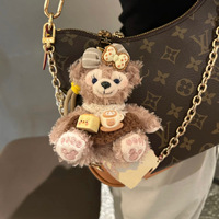 EZBABY Porte-clés en peluche mignon Shirley Mei Bear, jouet en coton PP super doux, technique de lavage, petit cadeau pour filles