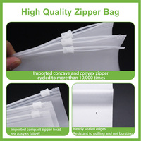 Emballage rose PVC sac à fermeture éclair paquet grand fermeture éclair Hot Seal sac Ziplock sacs en plastique