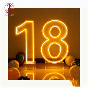 Lettere e Numeri LED Grandi da 2ft 3ft 4ft 0-9 A-Z, Insegna Luminosa RGB in Acrilico Personalizzabile per Feste - Product Image 5