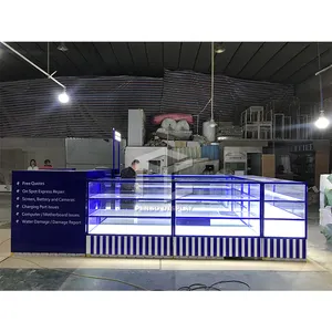 Mobile Phone Kiosk For Shopping Mall Design Phone Cases Kiosk Display Mall Kiosk For Cell Phone Showcase Display