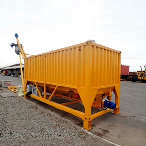 Fabrieks prijs draagbare cement silo hopper vliegas opslagcontainer type horizontaal 20GP container cement silo - Product Image 1