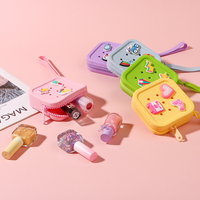 Tas Mini Wanita Multifungsi Silikon Lembut Bentuk Kotak, Tempat Penyimpanan Perhiasan, Earphone, Koin, Cincin, Anting, dan Aksesoris Lainnya