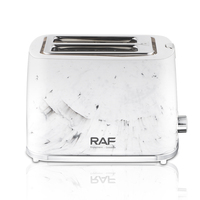 RAF Grain de marbre 2 en 1 chaudière à eau automatique Sandwich 2 tranches grille-pain petit déjeuner Machine bouilloire électrique pain grille-pain ensemble