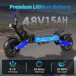 Scooter Eléctrico de 48V 1000W, 10 Pulgadas, Aleación de Aluminio, 50KM de Autonomía, Freno de Disco, Impermeable, Plegable, 150kg, Envío Gratis desde Almacenes en Reino Unido y Estados Unidos - Product Image 3